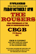 'Final' CBGB Flyer